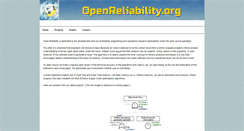 Desktop Screenshot of openreliability.org